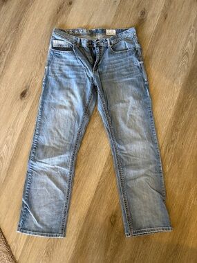 Men's Axel relaxed Straight Light Blue Denim Jeans - Classic Casual Fit